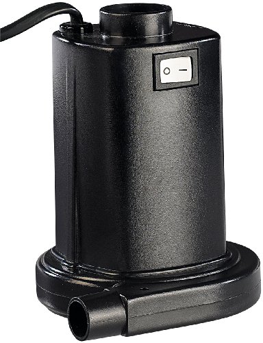 infactory Luftpumpe Luftmatratze: Elektrische Luftpumpe für schnelles Auf- & Abpumpen, 230V Euro-Stecker (Elektrische Pumpe für Luftmatratze)