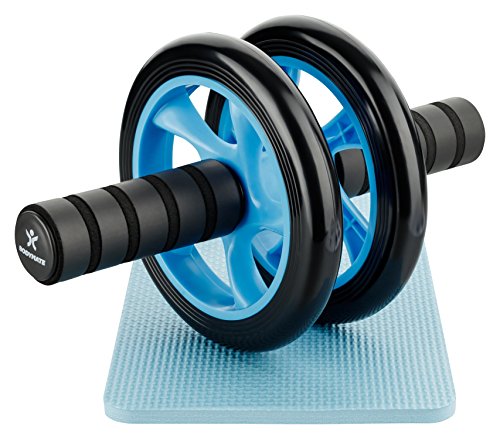 BODYMATE AB Roller Classic Verschiedene Farben I Bauchtrainer mit Knieauflage I Bauchroller mit Komfortgriffen I Bauchmuskeltrainer I AB Wheel