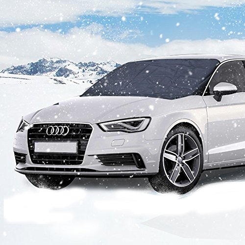 Frontscheibe Abdeckung Winterschutz, Parsion Eisschutzfolien Auto Scheibenabdeckung Frostschutz windschutzscheibe magnet Faltbare Abnehmbare Frostabdeckung Auto Abdeckung für Winter