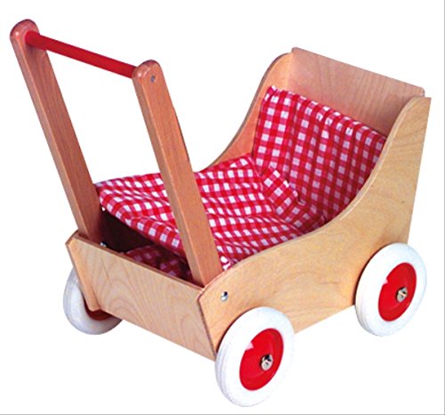 Holz Wenzel 552.1809 - Puppenwagen Laura mit Garnitur