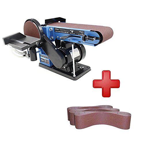 Güde Bandschleifer & Tellerschleifer GBTS 400 + 3x3 Schleifscheiben K 100, K 120, K 180