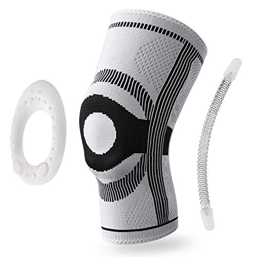 FREETOO Kniebandage Sport Knieschoner Kniestütze mit Wunderbare Rutschfestigkeit Stabilität & Atmungsaktivität geeignet für Volleyball,Basketball, Fußball,Wandern,Laufen,Crossfit