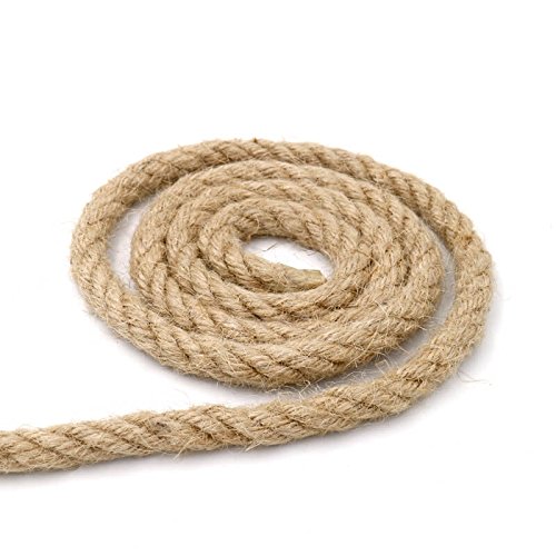 3 Ply Jute-Schnur,10 mm Hanfseil,Natürliche Garten Kordel Bastelschnur fürs DIY Basteln, Gartenarbeit Dekorieren(32 Fuß)