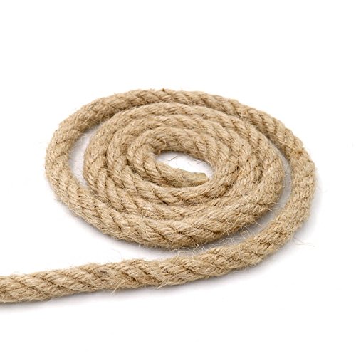 3 Ply Jute-Schnur,10 mm Hanfseil,Natürliche Garten Kordel Bastelschnur fürs DIY Basteln, Gartenarbeit Dekorieren(32 Fuß)