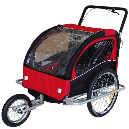 Fahrradanhänger Kinderfahrradanhänger mit Jogger 2in1 502-01