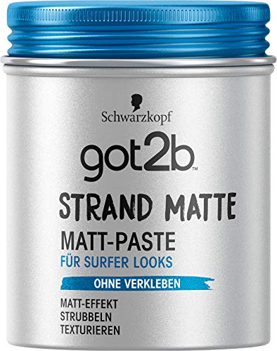 Schwarzkopf got2b strand matte Matt-Paste surfer look, 1er Pack (1 x 100 ml)