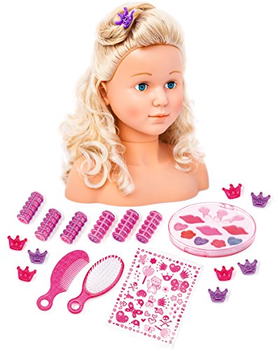 Bayer Design 9000501 - Frisierkopf Schminkkopf Super Model mit Kosmetik, 27 cm
