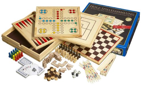 Philos 9960 - Holz-Spielesammlung mit 10 Spielmöglichkeiten