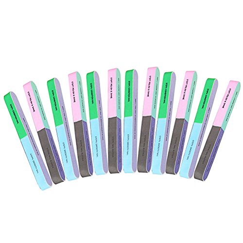 Ofoen 12 Stück Nagelfeile, Nail Art Maniküre Schleif Tool