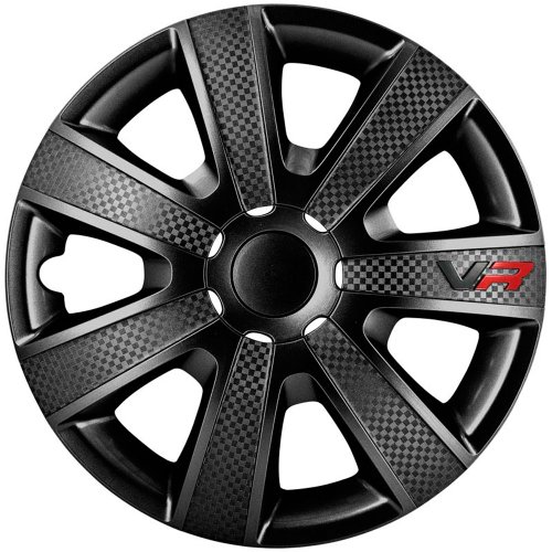 AutoStyle VR 16-Zoll Schwarz/Karbon-Look/Logo