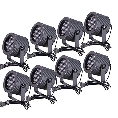 CO-Z 86 RGB LED Bühnenbeleuchtung Bühnenlicht Bühnenlampe LED Par Licht DMX512 Lichteffekt Stage Light für DJ, Disko, Bar, Party, Hochzeit 86 LED 8 Stück