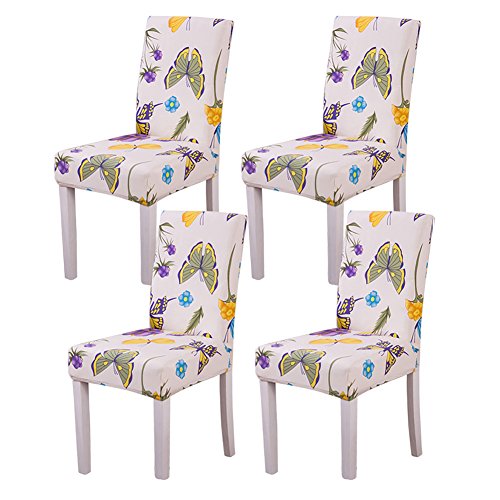 YISUN Universal Stretch Stuhlhussen 4er 6er Set Stuhlbezug für Stuhl Esszimmer