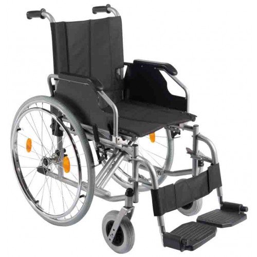 Trendmobil Rollstuhl TMB Faltrollstuhl mit Steckachsensystem Sitzbreite 48 cm Reiserollstuhl Transportrollstuhl HMV 18.50.02.0110 Belastbarkeit 135 kg Sitzhöhe 47 oder 50 cm einstellbar PU Bereifung
