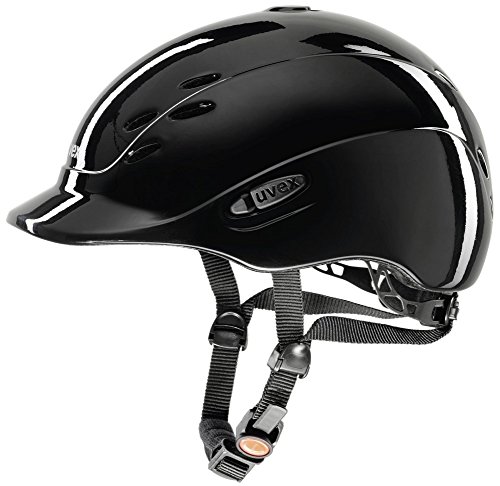 UVEX Kinder Onyxx Reiterhelm, Black Shiny, 3XS-XS