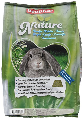 Nature Kaninchen | Getreidefreies Kaninchenfutter | Mit getrockneten Kräutern & kanadischem Timothy Heu | Ohne Konversierungsstoffe | 3 kg