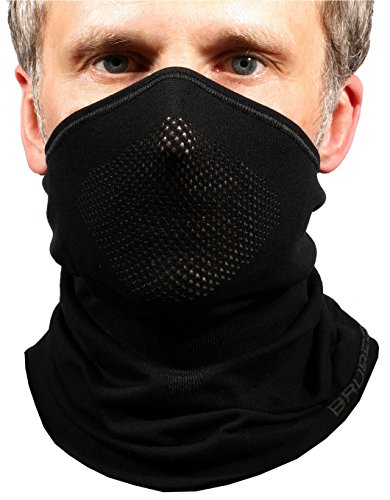 BRUBECK X-Pro halbe klimaoaktive Gesichtsmaske Sturmhaube Sturmmaske, Größen: L/XL; Farbe: X-Pro / Black