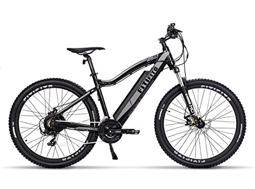 Fitifito MT 27,5 Zoll Elektrofahrrad Mountainbike E-Bike Pedelec, 36V 13Ah 468Wh LG Cells Lithium-Ionen USB , 36V 250W Heckmotor, 21 Gang Shimano Schaltung, Mechanische Scheibenbremse