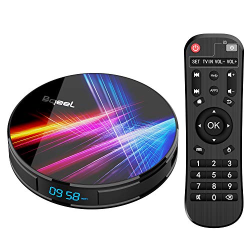 Bqeel Android TV Box R1 PRO【4G+32G】 Android 9.0 TV Box mit RK3318 Quad-Core 64bit Cortex-A53/ unterstützt WiFi 2.4G/5.0G /Bluetooth 4.0/ 4K/HD/ USB 3.0/ HDMI 2.0a/H.265 Smart tv Box Android Box