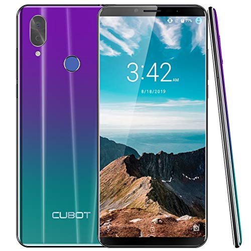CUBOT X19 4G LTE Smartphone ohne Vertrag Handy 5.93″ FHD Display, 64GB Speicher, 4GB RAM, 4000mAh Akku, Dual-Kamera, Dual-SIM, Android Oreo 8.1 Wird auf Android 9.0 aktualisiert, (Twilight)