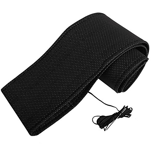 BQLZR Atmungsaktive Leder DIY Auto Lenkradbezug Mit Nadel und Faden