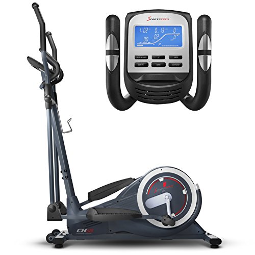 Sportstech CX625 Crosstrainer - Smartphone App kompatibel, 24 KG Schwungmasse + Training mit Street View Ansicht und 22 Trainingsprogrammen mit HRC-Funktion + Tablet Halterung + Multifunktionskonsole