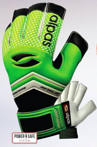 alpas Torwarthandschuhe PowerSafe V2 Hellgrün (Fingersave) Gr. 3 bis 12 *NEU* (optional mit Ihrem Druck) (6)