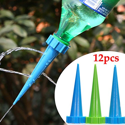 Bluelover 12Pcs Garten Bewässerung Tropf Controller Topfpflanzen Pflanze Blumentopf Automatische Bewässerung Kits