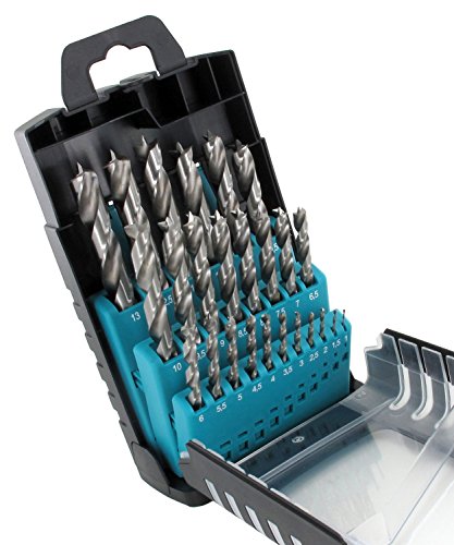 ENT Duradrill 25-tlg. HSS-G Holzbohrer-Set - 1-13mm - in 0,5mm Schritten