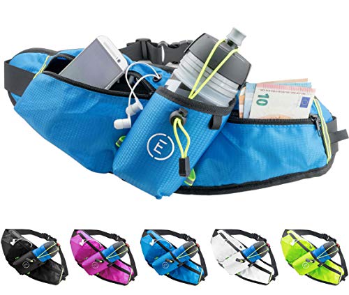 Echelon Line Laufgürtel, Flaschengürtel, Gürteltasche, Bauchtasche, Lauftasche, Trinkgürtel, Sport Tasche, Hüfttasche mit Flaschenhalter - Laufen, Reisen, Joggen, Wandern - Damen Herren