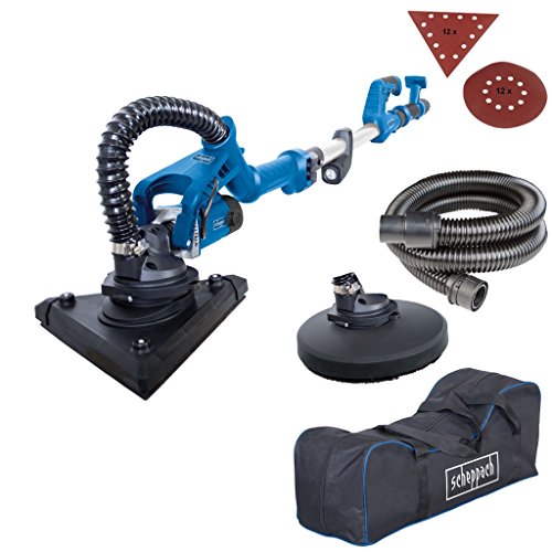 Scheppach 5903805901 Schleifgerät Deckenschleifer DS930, eignet sich zum Schleifen von Wänden, Decken und auch Ecken, Teleskopfunktion, ergonomische Bauweise, 710 W, W, 230 V