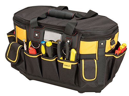 Stanley FatMax Werkzeugtasche / Werkzeugbeutel (50x33x31cm, mit runder Öffnung, formstabile Konstruktion, leicht zugängliche Fächer, ergonomischer Handgriff) FMST1-70749