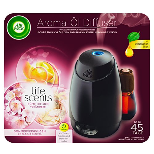Air Wick Aroma-Öl Diffuser Starter Set, inklusive Nachfüller Life Scents Sommervergnügen, Raumduft