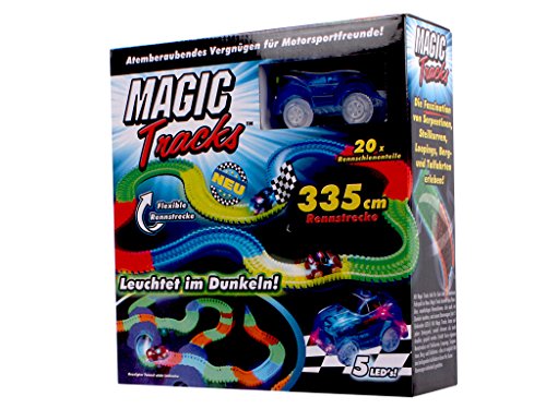 BROSZIO Magic Tracks Starter Set Rennbahnset incl.Auto