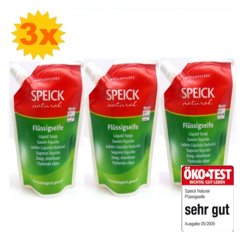 3er Pack Speick Natural Flüssigseife Beutel 300 ml