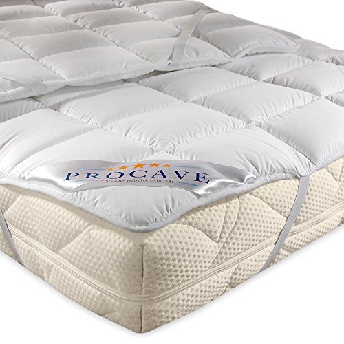 PROCAVE MICRO-COMFORT Matratzen-Schoner in verschiedenen Größen, Unterbett Soft-Topper Made in Germany, Microfaser-Polyester-Matratzen-Auflage auch für Boxspring- und Wasserbetten geeignet 140x200 cm