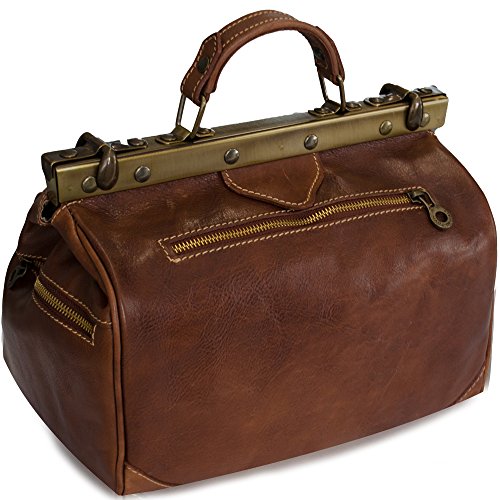 Leder Arzttasche Doktortasche Hebammentasche,Hergestellt in Italien