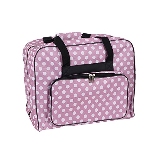 Nähmaschinen Tasche (rosa/weiß gepunktet)