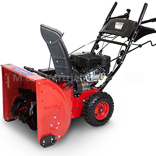 Schneefräse Schneeräumer Schneepflug Premium extra breit 60cm - 6,5 PS Benzinmotor E-Start