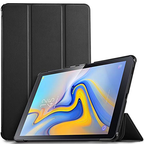 IVSO Hülle für Samsung Galaxy Tab A 10.5 SM-T590/T595, Slim Schutzhülle mit Auto Aufwachen/Schlaf Funktion Perfekt geeignet für Samsung Galaxy Tab A SM-T590/SM-T595 10.5 Zoll 2018, Schwarz