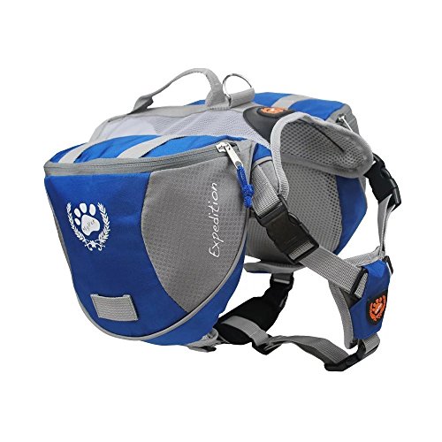 BLACKDOGGY Hund Rucksack verstellbar Pack Satteltasche Stil Hund Zubehör für Wandern Camping Reise