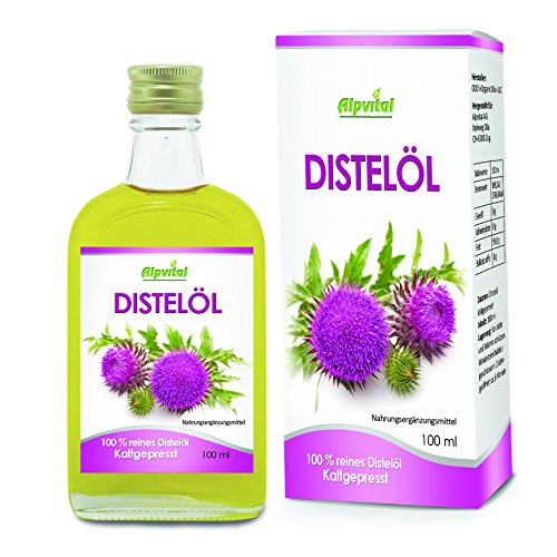 Alpvital Distelöl 100% kaltgepresst 100ml - Leber Organismus Abwehrkräfte Immun Vitamin B