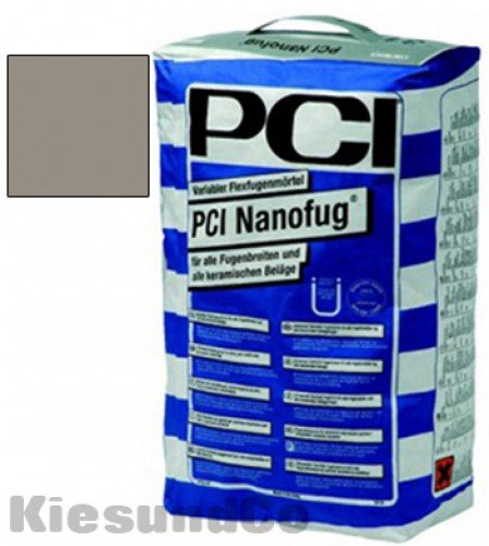 PCI NANOFUG ZEMENTGRAU 4 kg Beutel Flexfugenmörtel Fugenmörtel - Für alle Fugenbreiten für innen, außen, Boden und Wand