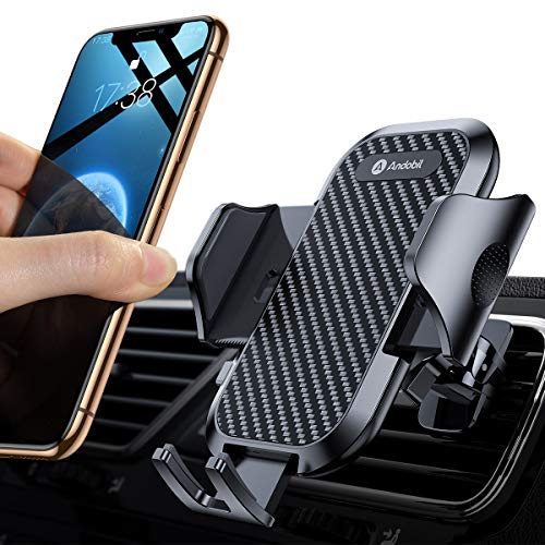 andobil Handyhalter fürs Auto Handyhalterung 2019 Upgrade Lüftung Halterung mit 2 Lüftungsclips Universale smartphone halterung kfz 360° Drehbar für iPhoneX Xr Samsung Galaxy Note 10 S10 Huawei LG Usw
