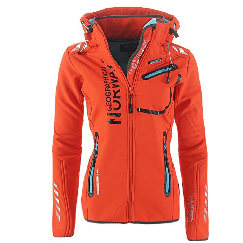 Geographical Norway Damen Softshell Funktions Outdoor Regen Jacke Sport