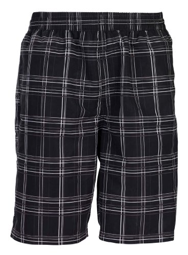 mareno - Herren Badeshort, karo schwarz in Größe 4XL