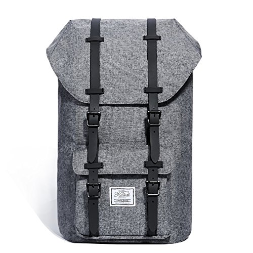 KALIDI 17 Zoll Laptop Rucksack Backpack Schulrucksack für bis zu 15.6 zoll Laptop Notebook Computer Arbeit Campus Studenten Outdoor Reisen Wandern mit Großer Kapazität (Dunkelgrau)