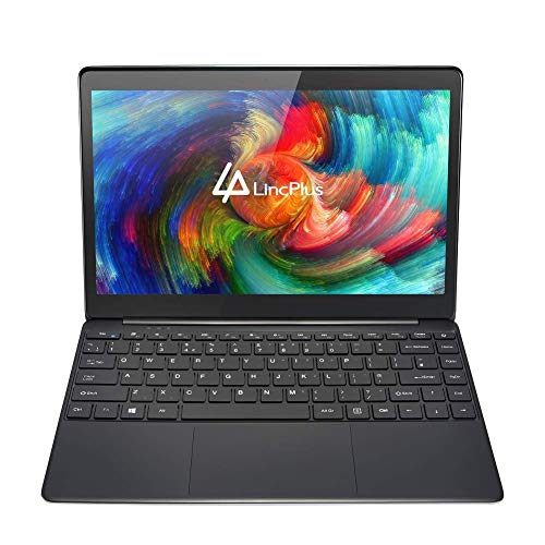 LincPlus 13.3' FHD Laptop Neueste Intel Celeron 4GB+32GB Bis zu 512 GB durch SSD Fanless Deutsches Tastatur Notebook 5G WiFi Windows 10 Dünnes und Leichtes Ultrabook MEHRWEG