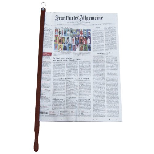 Zeitungshalter Zeitungsstock Pronto Nussbaum dunkel max. 60cm Einspannlänge