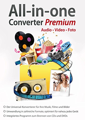 All in One Converter Premium - Video - Audio - Foto - Umwandlung, Bearbeitung, Konvertierung für Windows 10 / 8.1 / 7