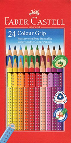 Faber-Castell 112424 - Farbstift Colour Grip Kartonetui 24er